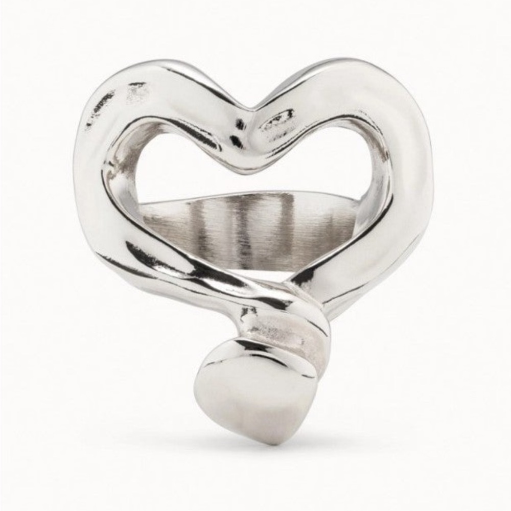 Uno De 50 Ring - Nailed Heart - Silver - Brand New